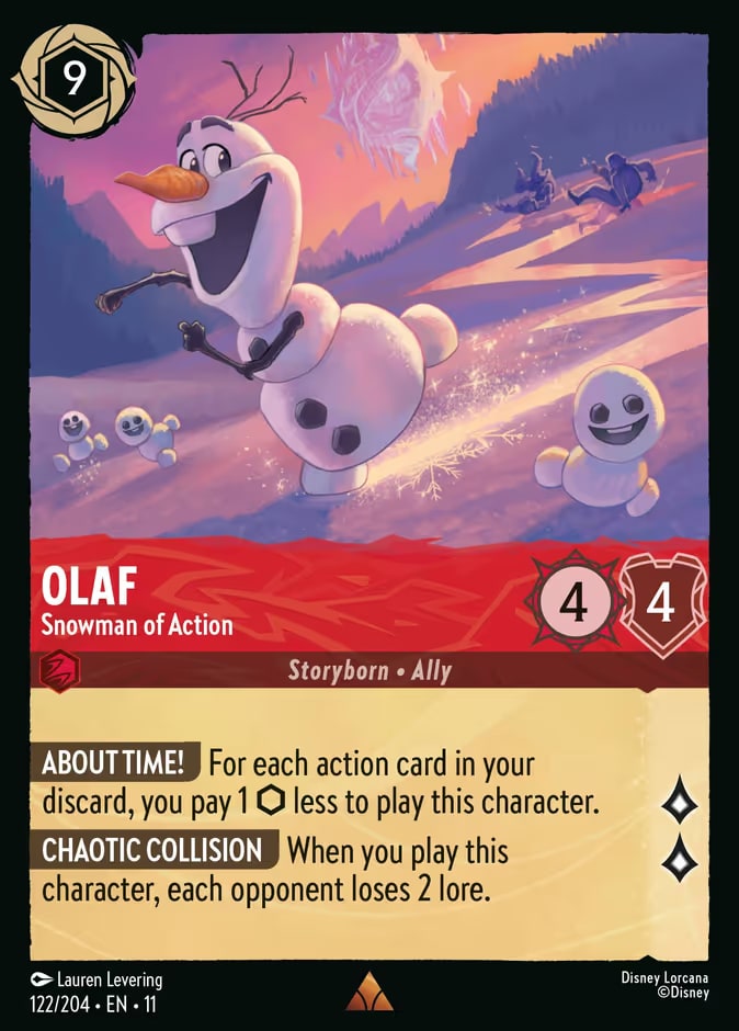 Olaf - Snowman of Action, Winterspell 122/204
