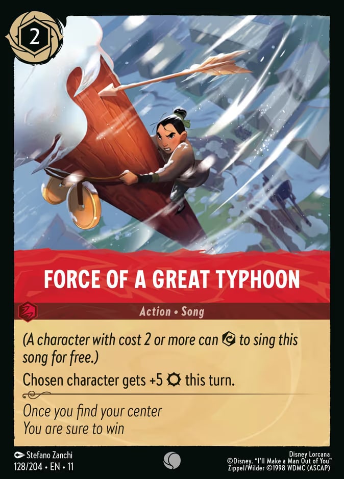 Force of a Great Typhoon, Winterspell 128/204