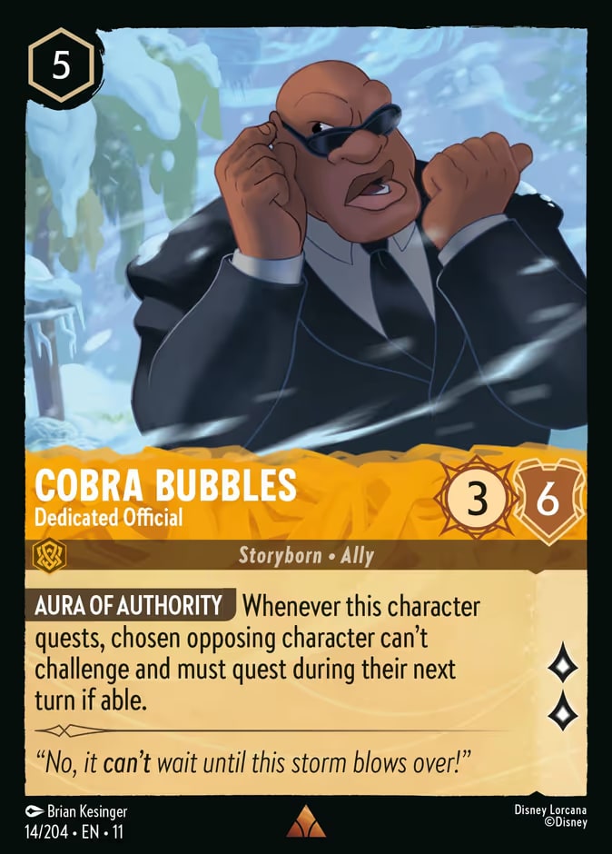 Cobra Bubbles - Dedicated Official, Winterspell 14/204