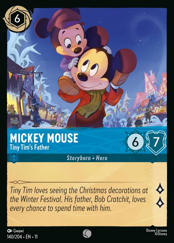 Mickey Mouse - Tiny Tim's Father, Winterspell 140/204