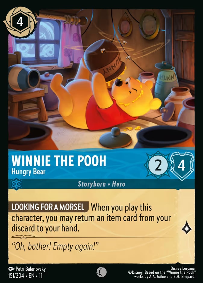 Winnie the Pooh - Hungry Bear, Winterspell 151/204