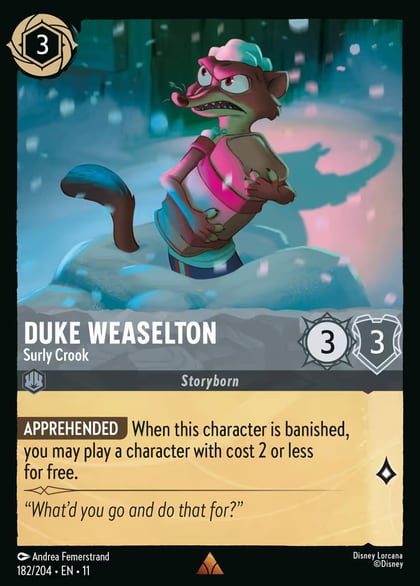 Duke Weaselton - Surly Crook, Winterspell 182/204