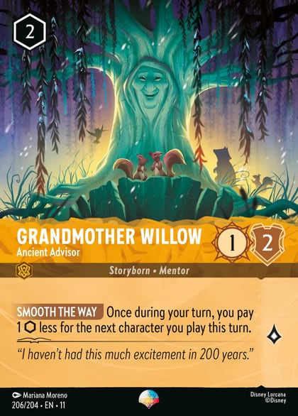 Grandmother Willow - Ancient Advisor (Epic), Winterspell 206/204