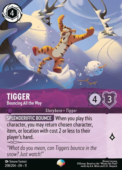 Tigger - Bouncing All the Way (Epic), Winterspell 208/204