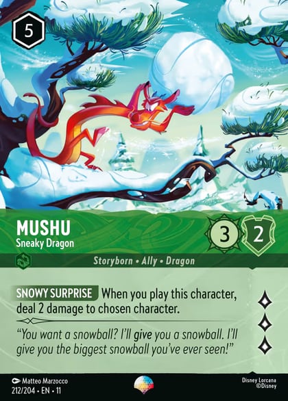 Mushu - Sneaky Dragon (Epic), Winterspell 212/204
