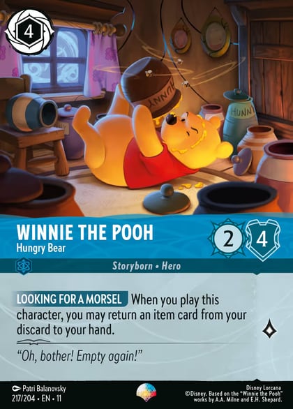 Winnie the Pooh - Hungry Bear (Epic), Winterspell 217/204
