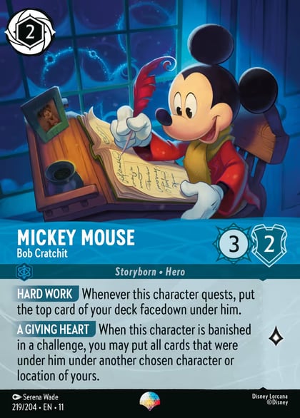 Mickey Mouse - Bob Cratchit (Epic), Winterspell 219/204