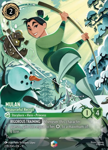 Mulan - Resourceful Recruit (Enchanted), Winterspell 229/204
