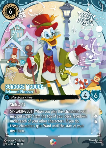Scrooge McDuck - Reformed Ebenezer (Enchanted), Winterspell 235/204