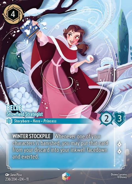 Belle - Snowfield Strategist (Enchanted), Winterspell 236/204
