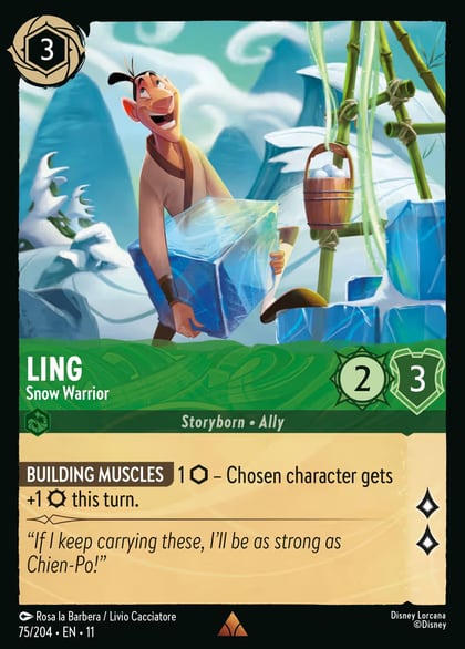 Ling - Snow Warrior, Winterspell 75/204
