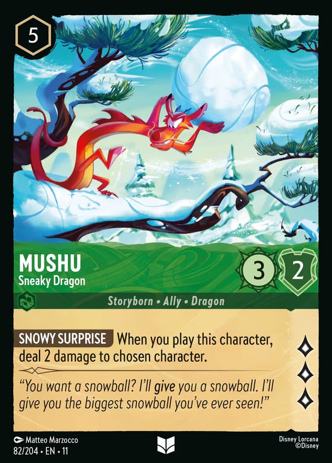 Mushu - Sneaky Dragon, Winterspell 82/204