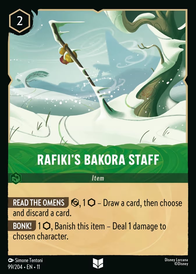 Rafiki's Bakora Staff, Winterspell 99/204
