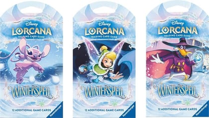 Disney Lorcana: Winterspell Sleeved Booster Pack Art Bundle [Set of 3], Winterspell P664823