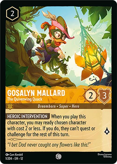 Gosalyn Mallard - The Quiverwing Quack, Wilds Unknown 1/204
