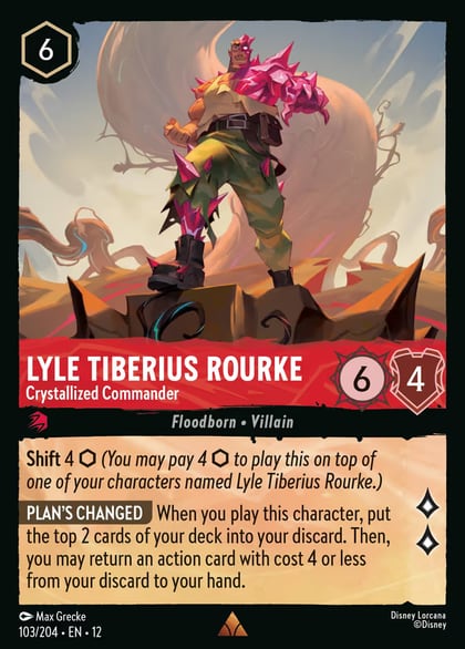 Lyle Tiberius Rourke - Crystallized Commander, Wilds Unknown 103/204