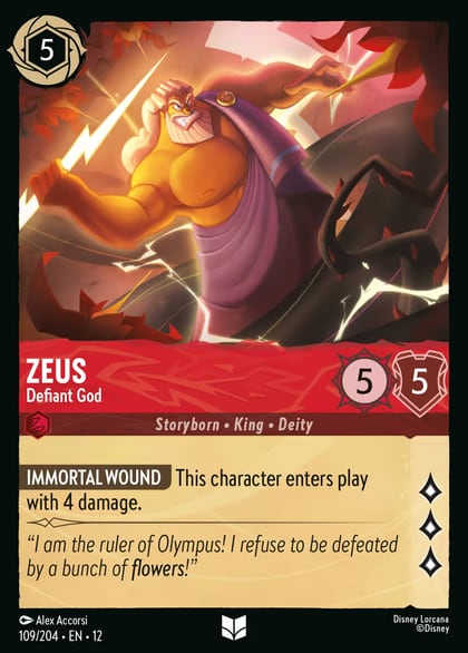 Zeus - Defiant God, Wilds Unknown 109/204
