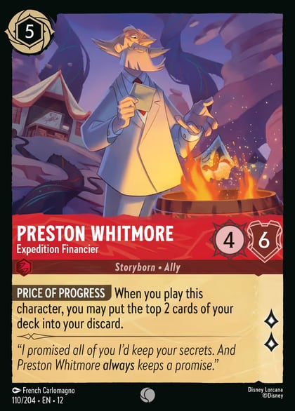 Preston Whitmore - Expedition Financier, Wilds Unknown 110/204