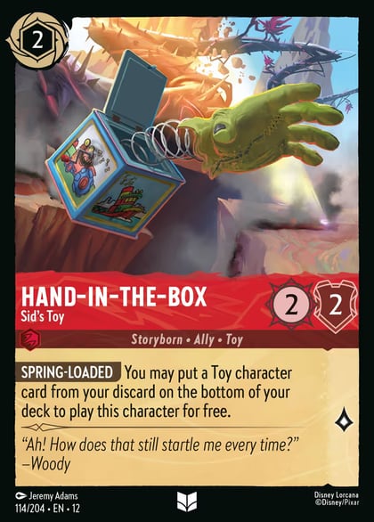 Hand-in-the-Box - Sid's Toy, Wilds Unknown 114/204