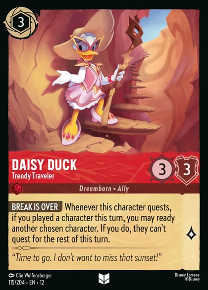 Daisy Duck - Trendy Traveler, Wilds Unknown 115/204