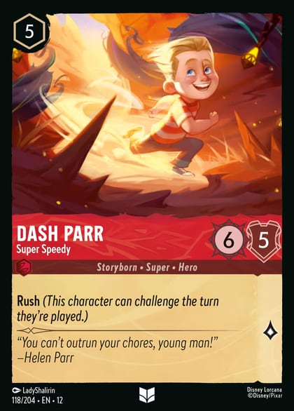 Dash Parr - Super Speedy, Wilds Unknown 118/204