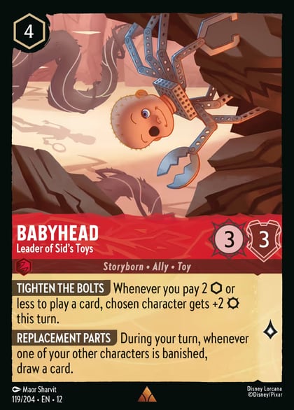 Babyhead - Leader of Sid's Toys, Wilds Unknown 119/204