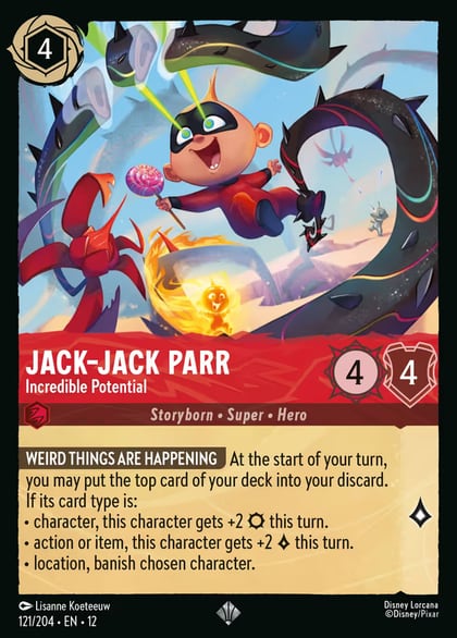 Jack-Jack Parr - Incredible Potential, Wilds Unknown 121/204