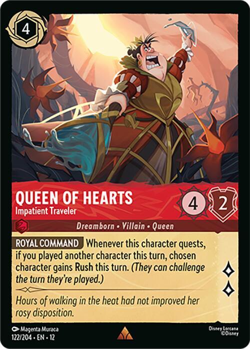 Queen of Hearts - Impatient Traveler, Wilds Unknown 122/204