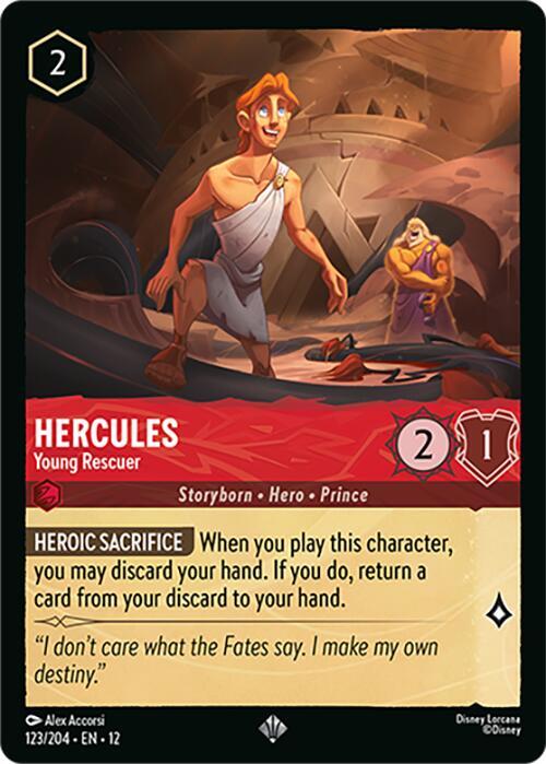 Hercules - Young Rescuer, Wilds Unknown 123/204