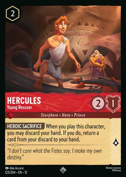 Hercules - Young Rescuer, Wilds Unknown 123/204