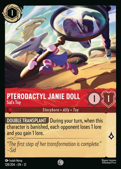 Pterodactyl Janie Doll - Sid's Toy, Wilds Unknown 128/204