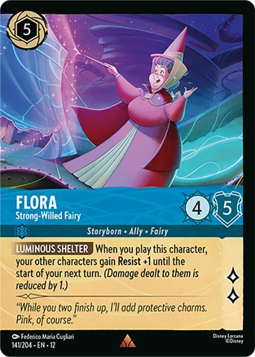 Flora - Strong-Willed Fairy (Foil), Wilds Unknown 141/204