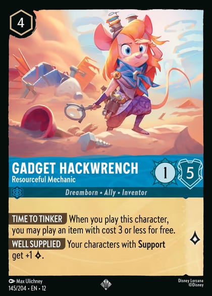 Gadget Hackwrench - Resourceful Mechanic, Wilds Unknown 145/204