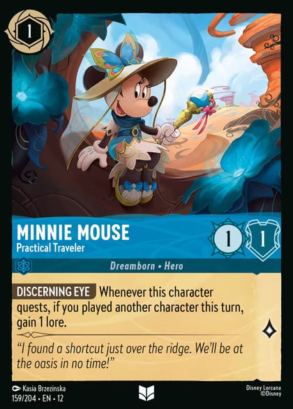 Minnie Mouse - Practical Traveler, Wilds Unknown 159/204