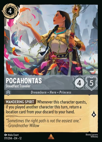 Pocahontas - Steadfast Traveler, Wilds Unknown 171/204
