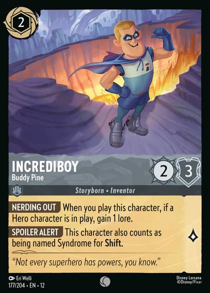 Incrediboy - Buddy Pine, Wilds Unknown 177/204