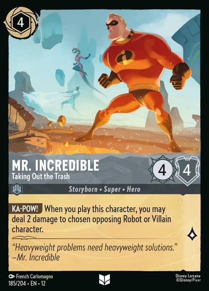 Mr. Incredible - Taking Out the Trash (Foil), Wilds Unknown 185/204