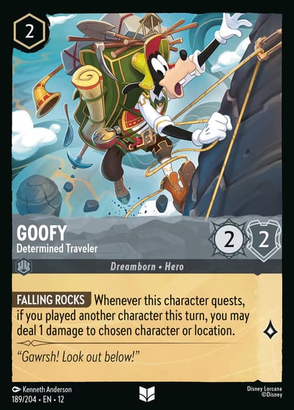 Goofy - Determined Traveler, Wilds Unknown 189/204