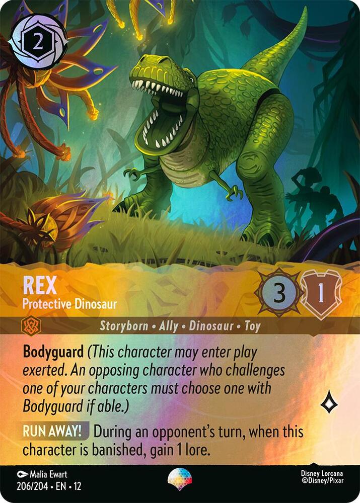 Rex - Protective Dinosaur (Epic), Wilds Unknown 206/204