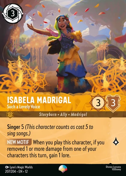 Isabela Madrigal - Such a Lovely Voice (Epic), Wilds Unknown 207/204