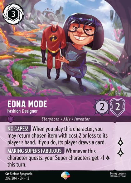 Edna Mode - Fashion Designer (Epic), Wilds Unknown 209/204