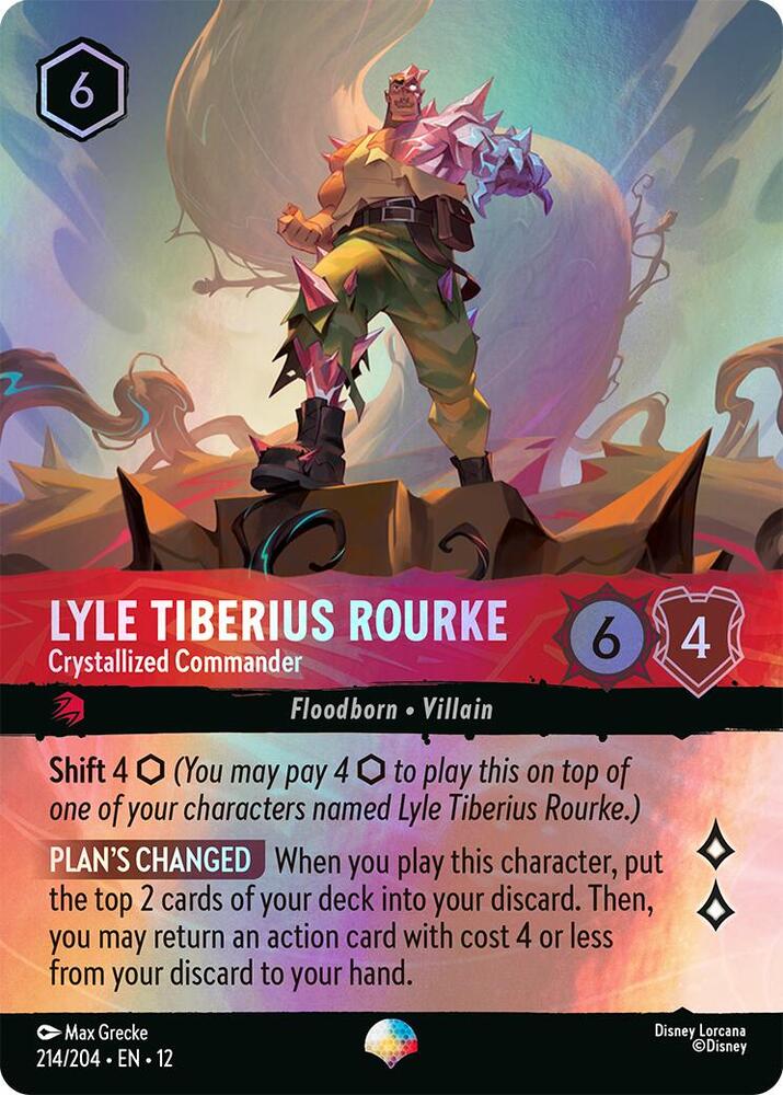 Lyle Tiberius Rourke - Crystallized Commander (Epic), Wilds Unknown 214/204