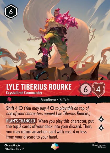 Lyle Tiberius Rourke - Crystallized Commander (Epic), Wilds Unknown 214/204