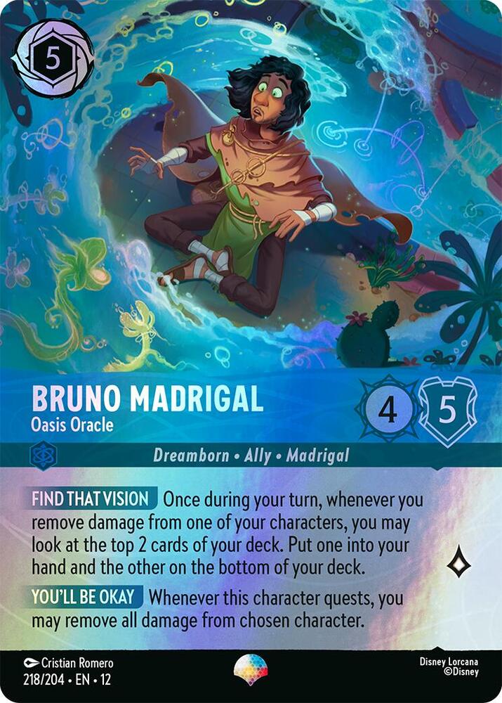 Bruno Madrigal - Oasis Oracle (Epic), Wilds Unknown 218/204