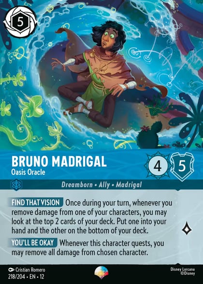Bruno Madrigal - Oasis Oracle (Epic), Wilds Unknown 218/204