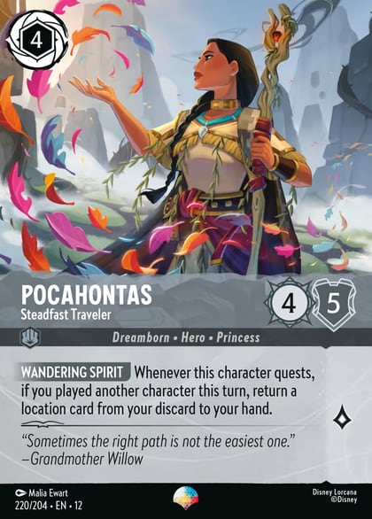 Pocahontas - Steadfast Traveler (Epic), Wilds Unknown 220/204