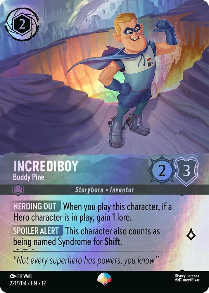 Incrediboy - Buddy Pine (Epic), Wilds Unknown 221/204