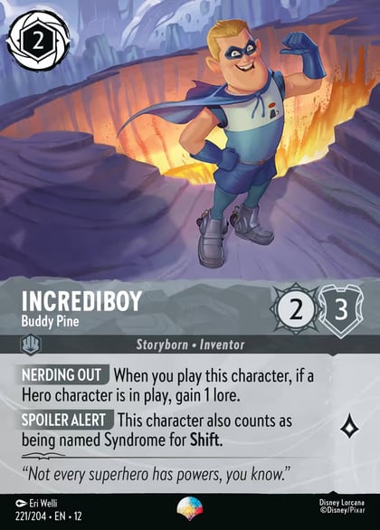Incrediboy - Buddy Pine (Epic), Wilds Unknown 221/204