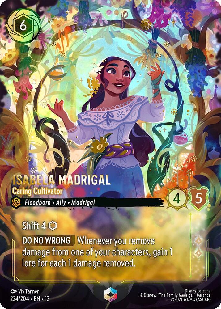 Isabela Madrigal - Caring Cultivator (Enchanted), Wilds Unknown 224/204
