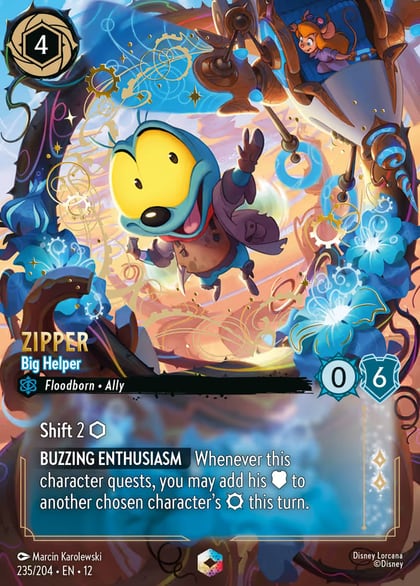 Zipper - Big Helper (Enchanted), Wilds Unknown 235/204